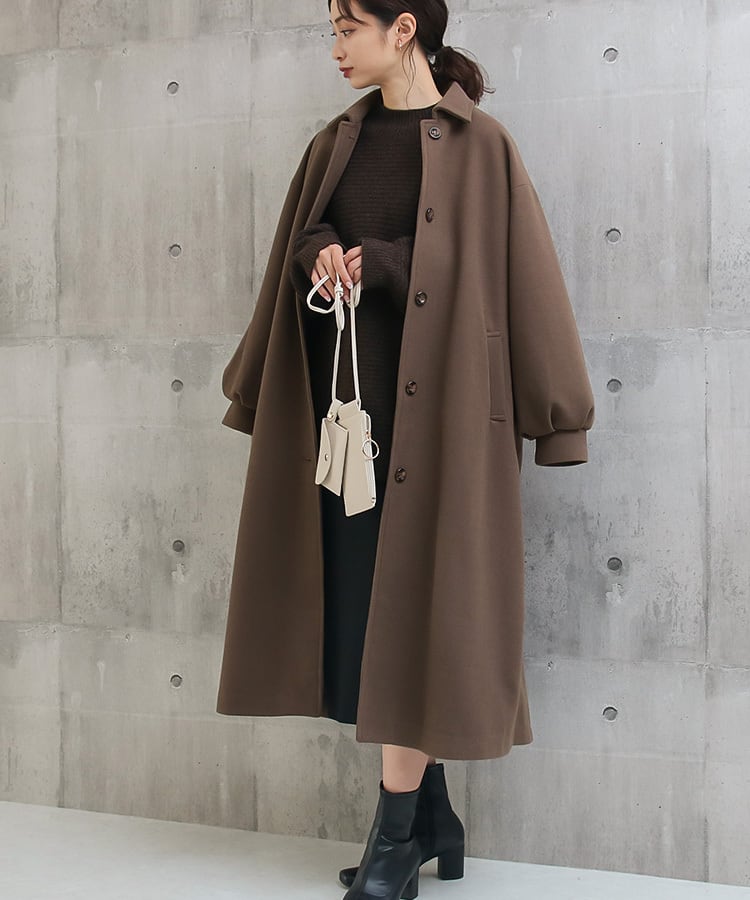 ステンカラー後タックロングコート | SocialGIRL(ソーシャル ステンカラー後タックロングコート | SocialGIRL(ソーシャル