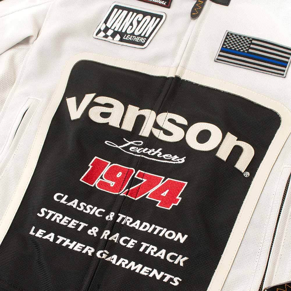 VS26105S メッシュライダースジャケット | vansonleathers