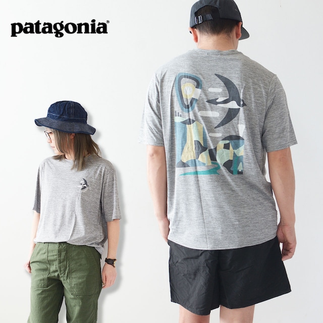 Patagonia  [パタゴニア正規代理店] M's Cap Cool Daily Graphic Shirt - Lands [45385-24]メンズ・キャプリーン・クール・デイリー・グラフィック・シャツ（マウンテン／トレイル）・半袖Tシャツ・アウトドア・アクティビティ・MEN'S / LADY'S [2024SS]