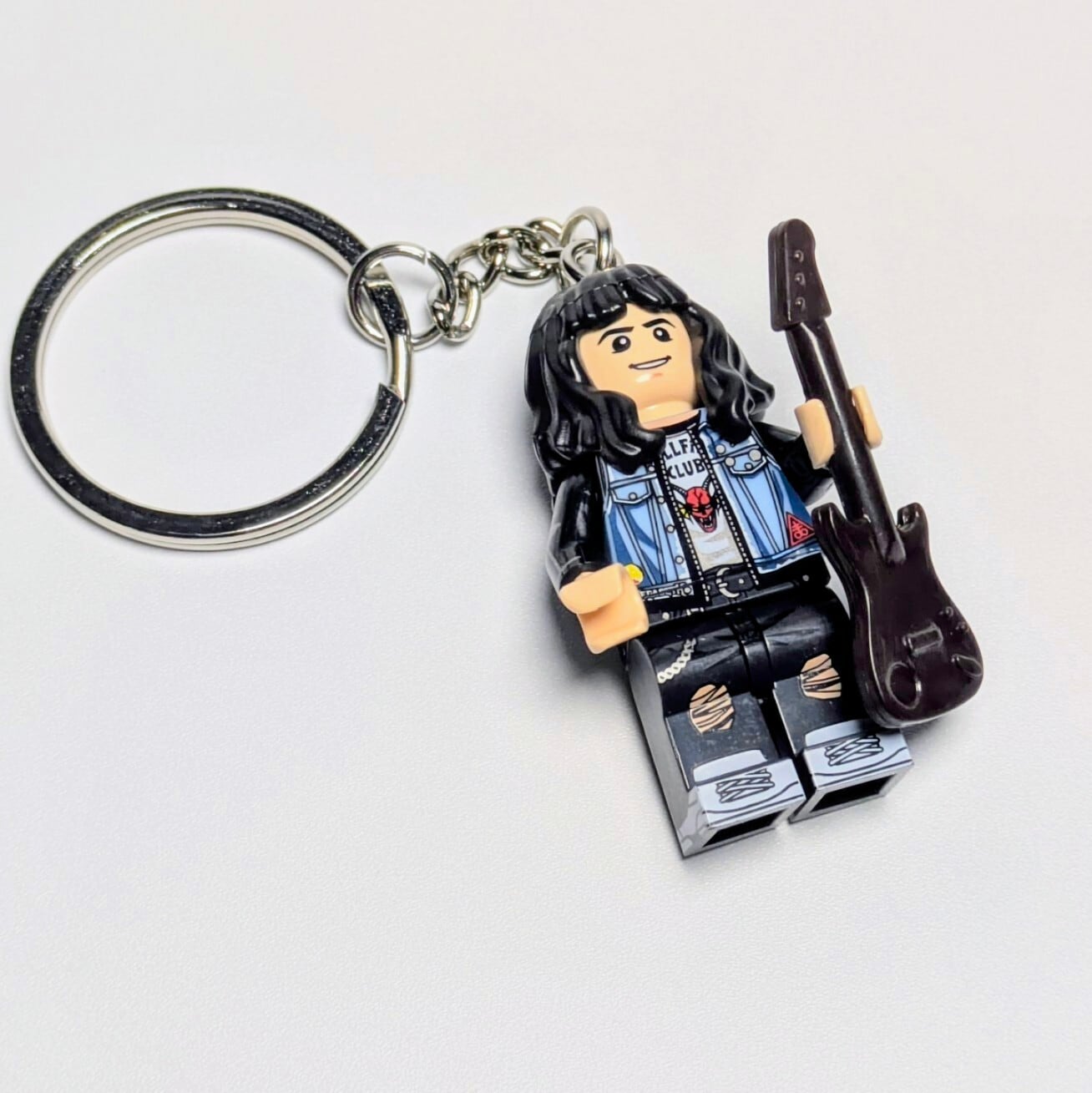 1月下旬再入荷予定！☆ブロックフィギュアキーホルダー☆【 Stranger Things / ストレンジャーシングス 】 エディー・マンソン 〚アメリカン雑貨 アメトイ〛