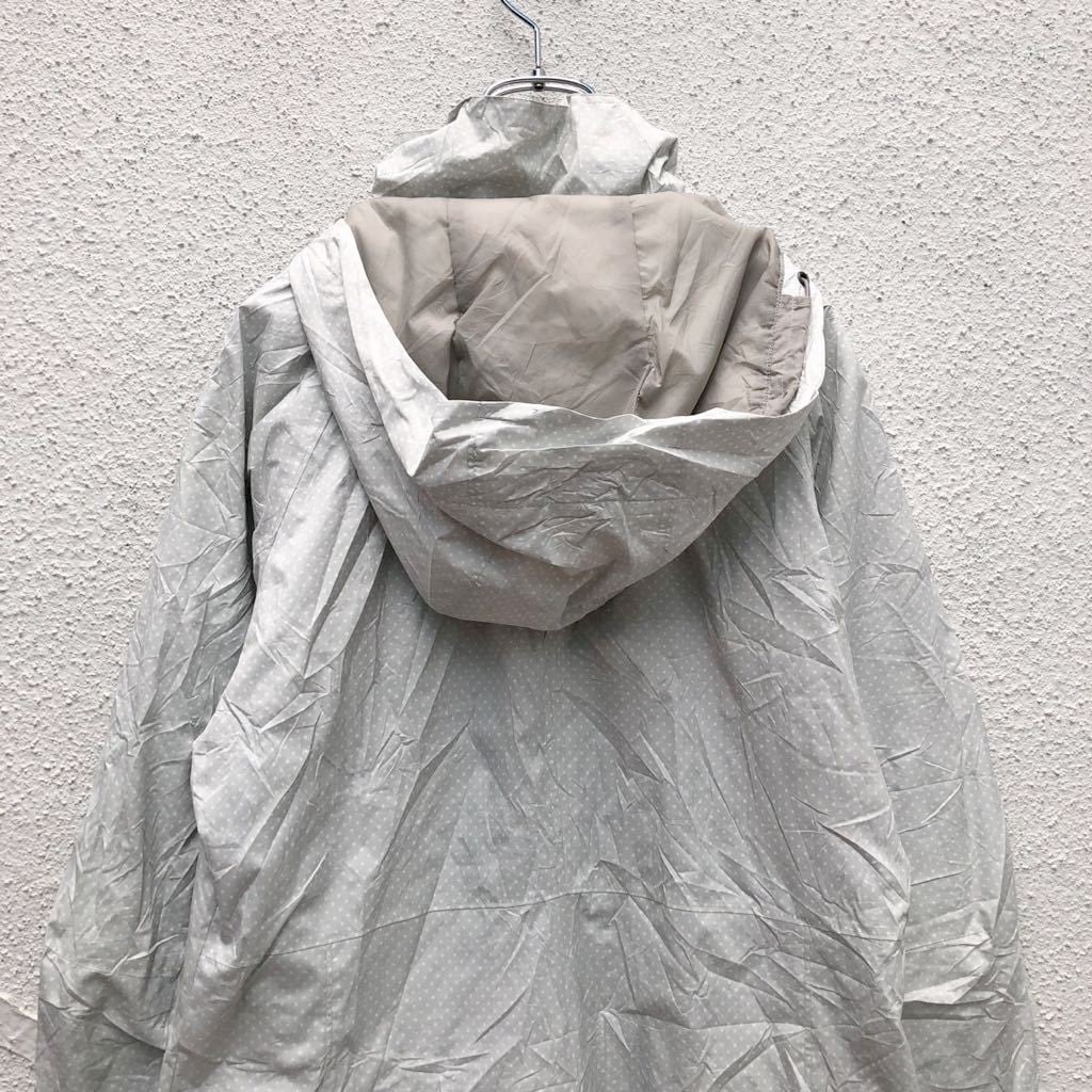 Columbia マウンテンパーカー レディース M グレー ドット柄 水玉柄