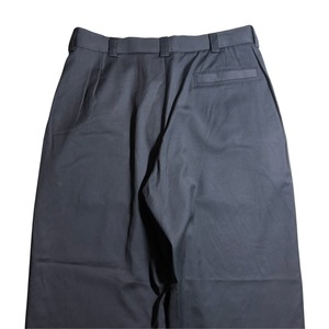 vintage GIANNI VERSACE black wool tucked slacks