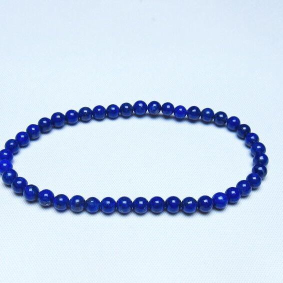 ラピスラズリ ブレスレット 4mm 一点物 メール便可 [M便 1/10] 111-48481
