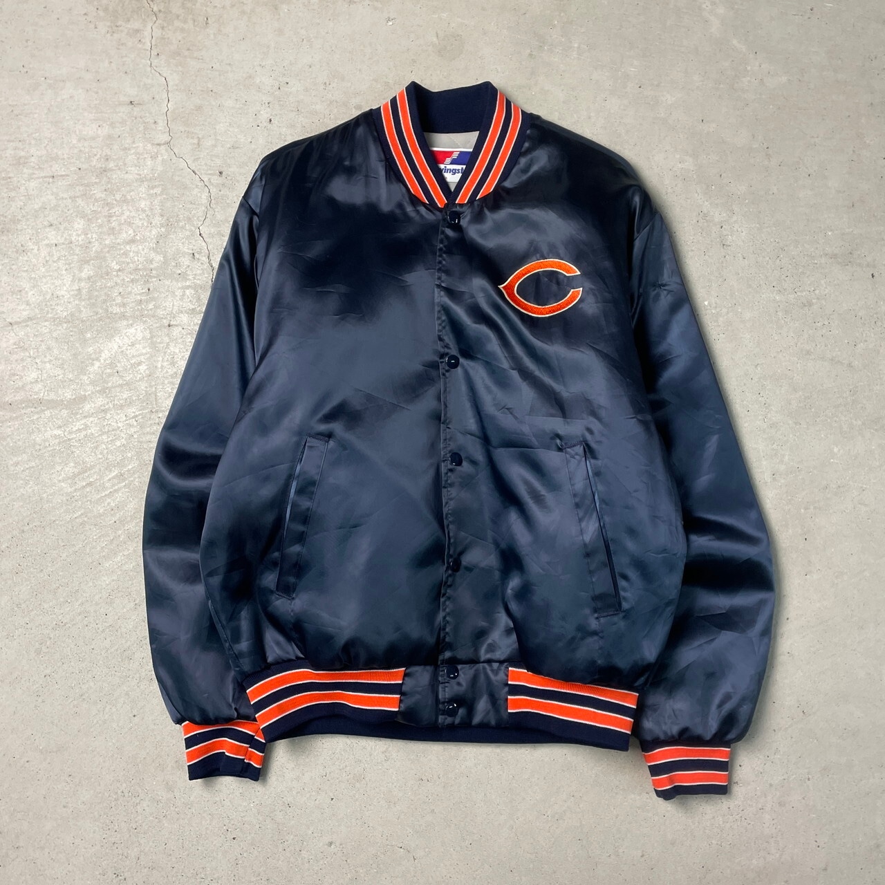 90年代 USA製 Swingster サテンスタジャン メンズL 古着 90s 