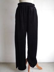 SINME  ベロア パンツ ショート　ブラック