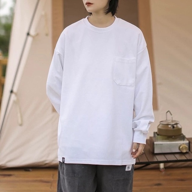 ボックスシルエットロングスリーブTシャツ　J0217