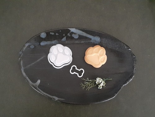 クッキー型 犬の肉球 小