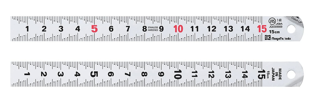 新潟精機(Niigataseiki) SK 日本製 キャッチアップスケール 快段目盛 15cm CU-15KD シルバー仕上 JIS規格