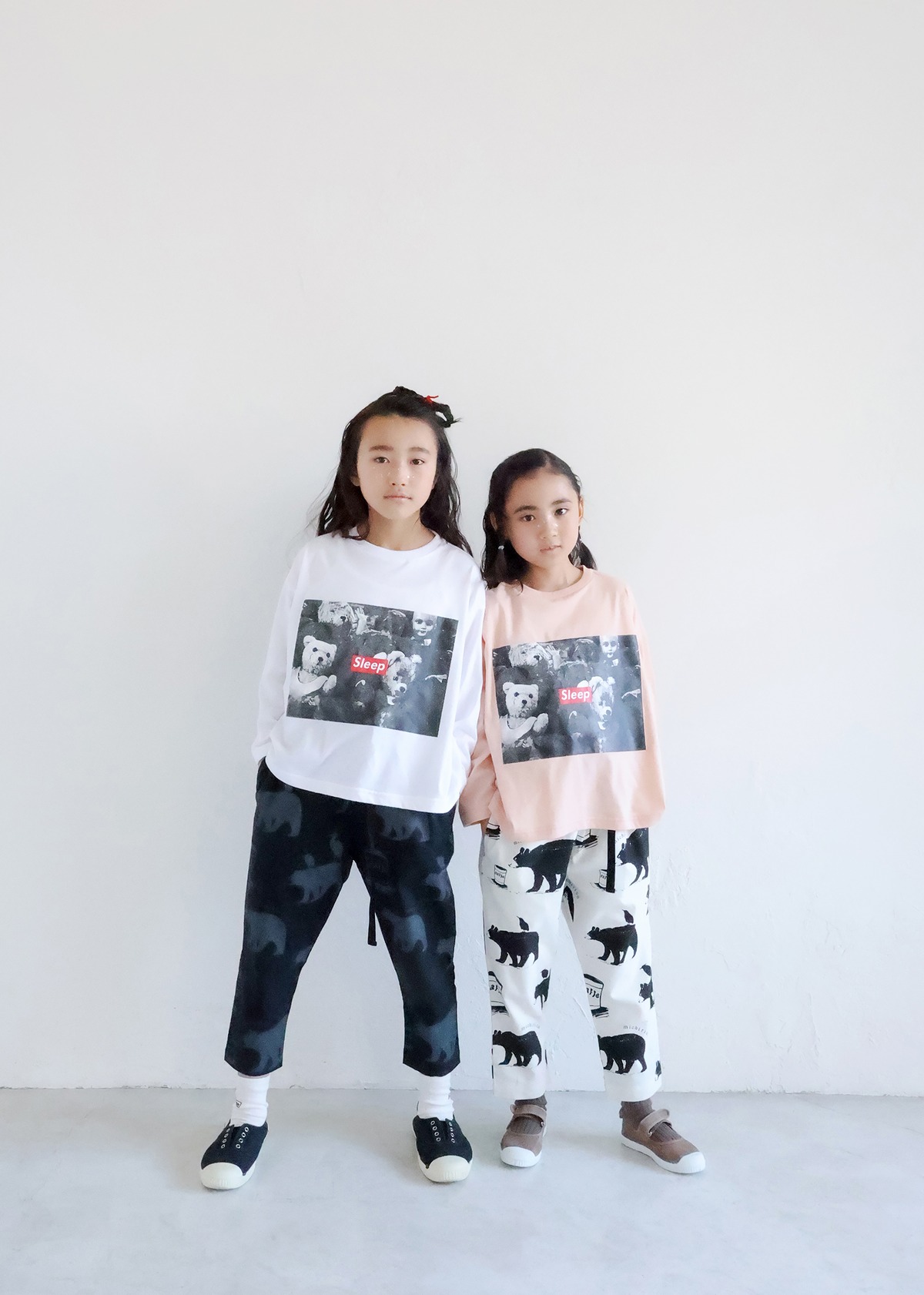 ★入荷済み★2025SS★michirico ミチリコ Frida bear T ブラック MR25SS-04(kids/adult) main image 0