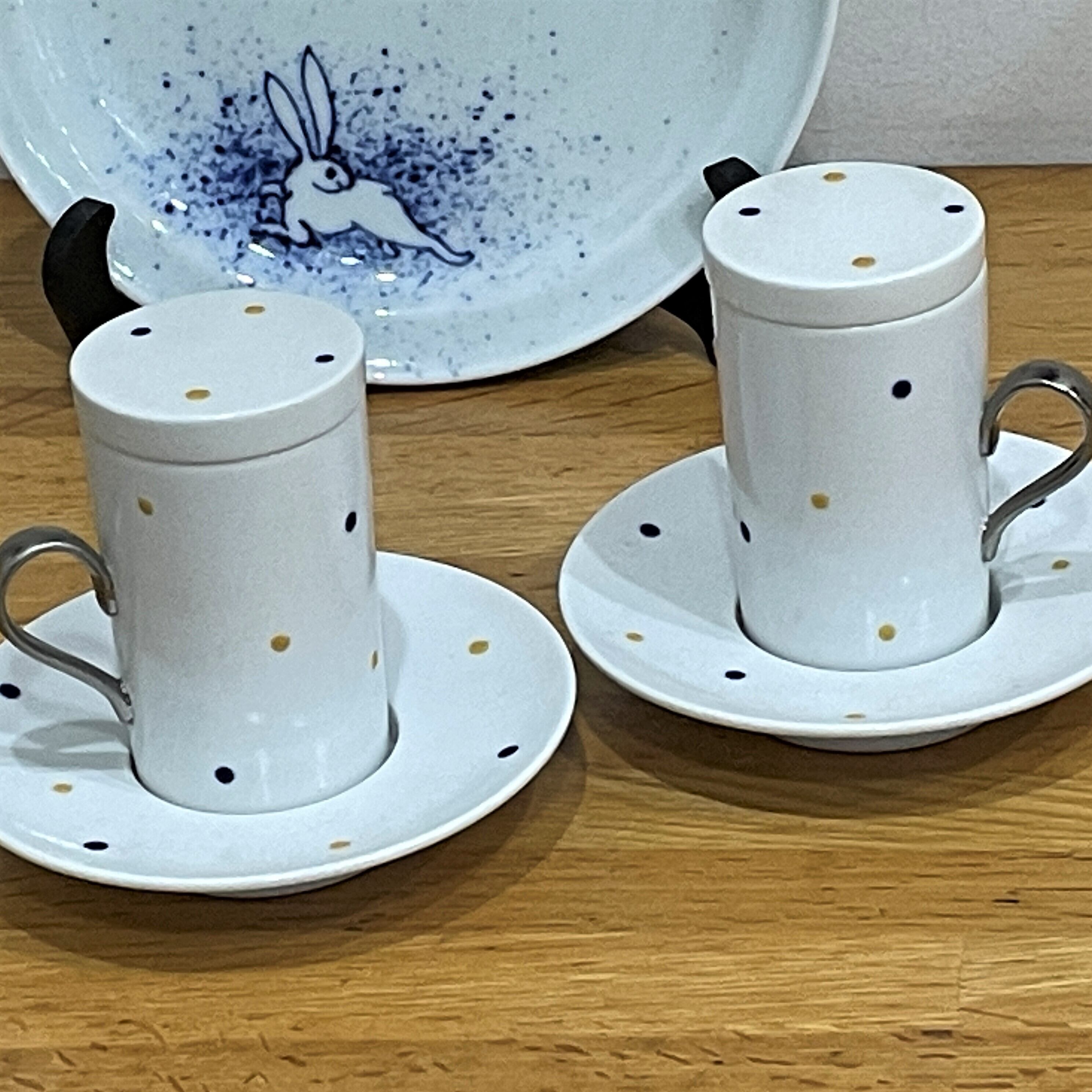ホットチョコカップ ココアカップ 茶わん蒸し 水玉模様 限定品 在庫