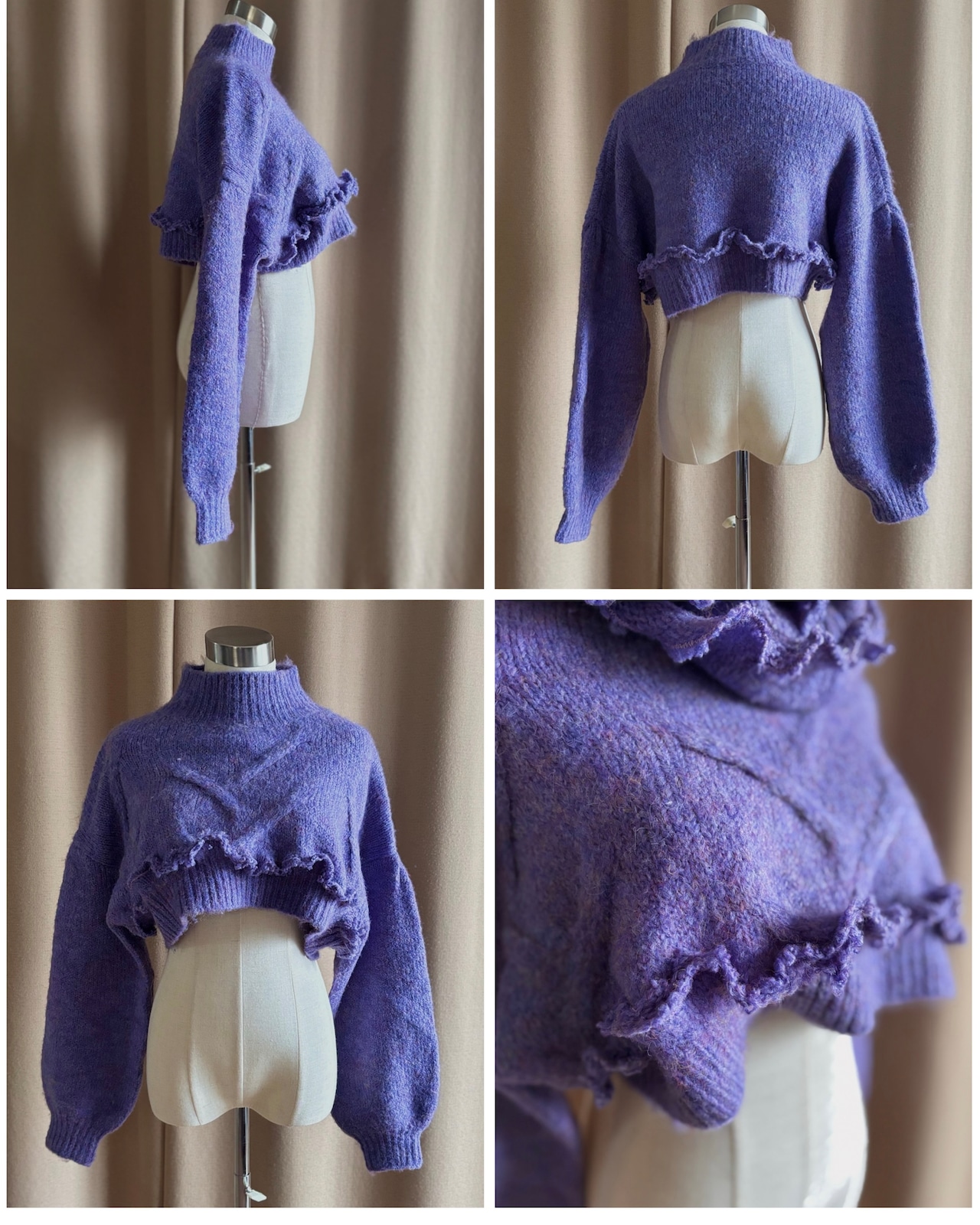lavender color remake set knit-5123-12