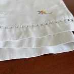 刺繍　棚飾り　白糸刺繍　色刺繍　ハンドメイドインテリア　野花　12clek23-2