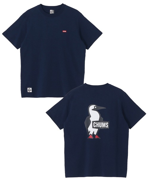 CHUMS チャムス ブービーロゴTシャツ レディース CH11-2737 半袖 Tシャツ ロゴTシャツ バックプリント