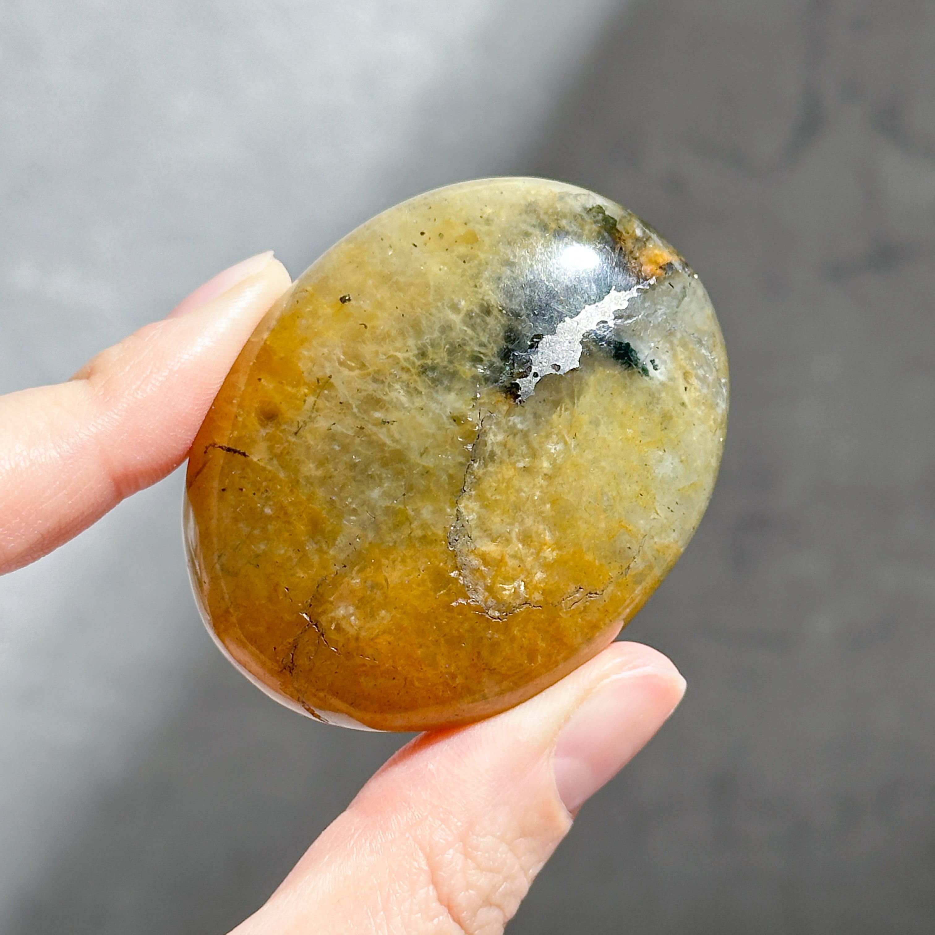 パイライト with クォーツ パーム11 ◇Pyrite with Quartz◇天然石