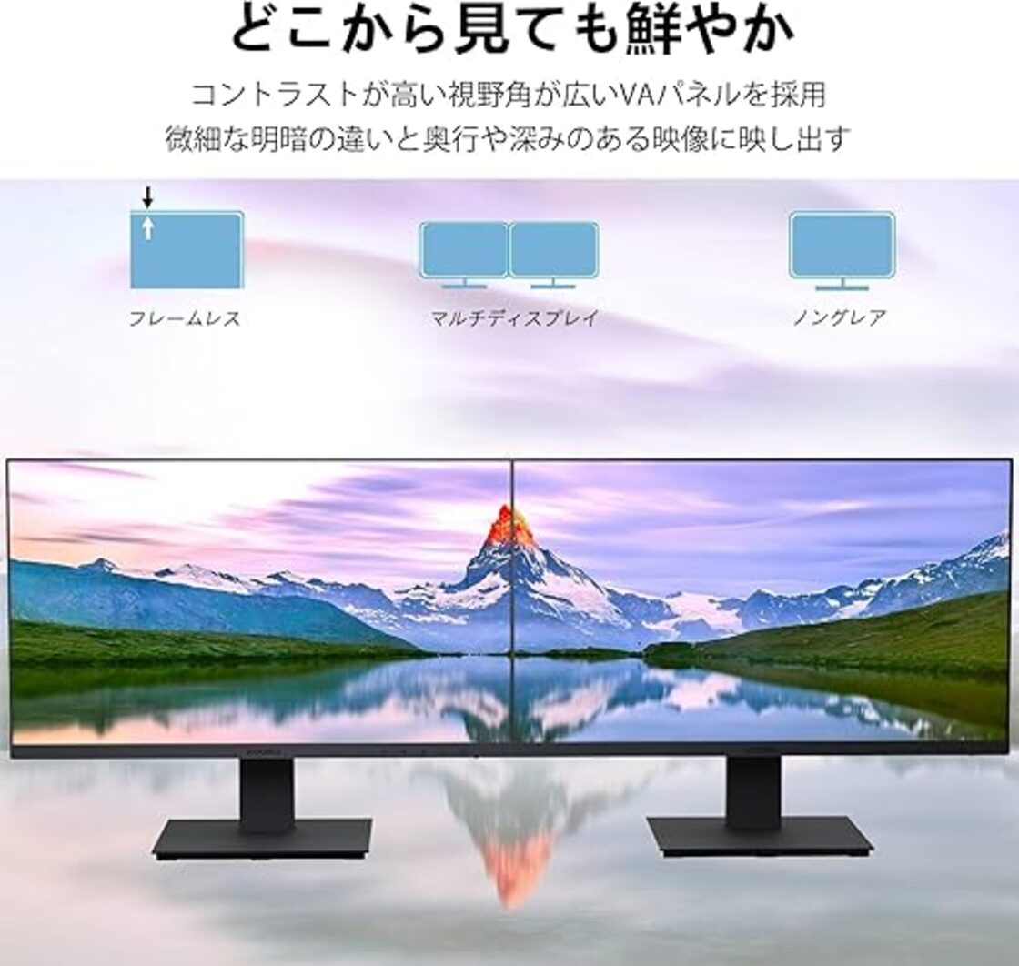 KOORUI 21.5インチ モニター pcモニター フルhd 液晶ディスプレイ 