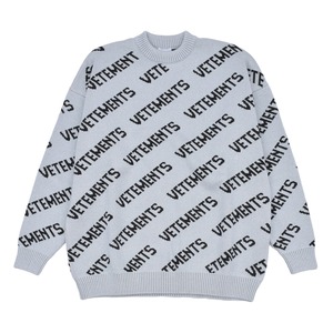 【VETEMENTS】LUREX MONOGRAM SWEATER