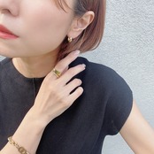 gold plate layerd ring