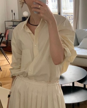 [OUNCE] pocket boxy shirt (即納)