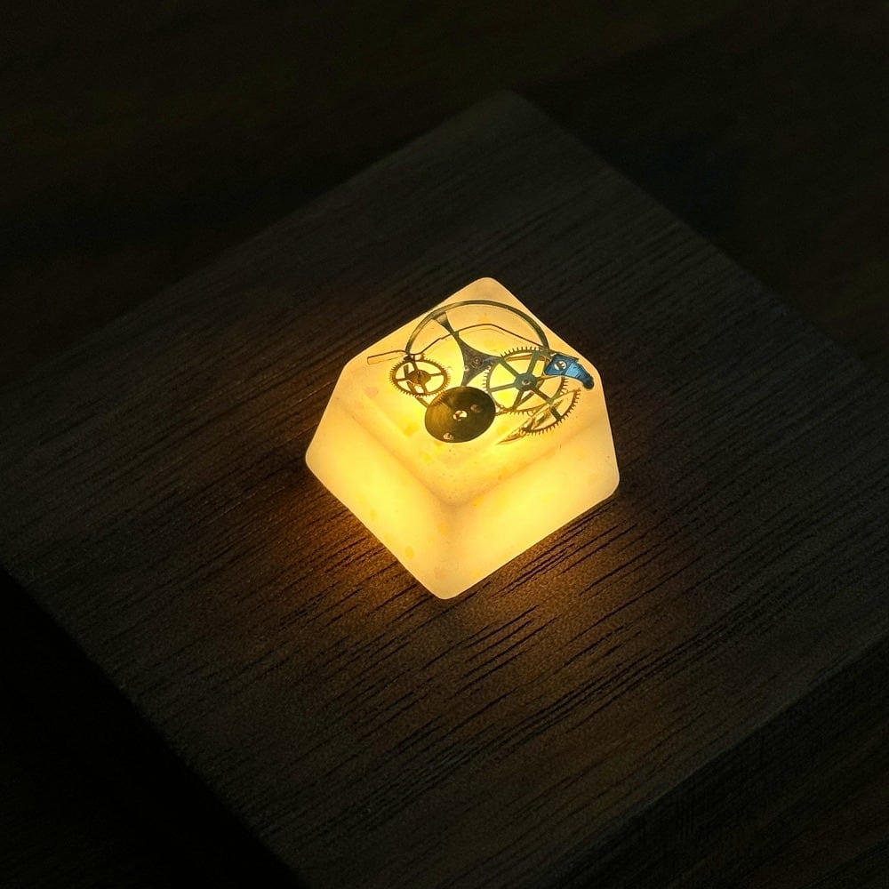 キーキャップ/Keycap】スチームパンク（白・蓄光）/Steampunk (White