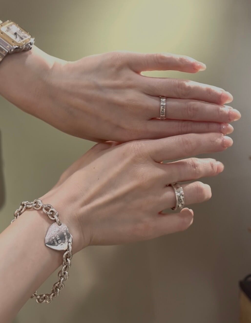 TIFFANY&CO】 【21号 】2388 細T&CO ナローシルバー925ヴィンテージ
