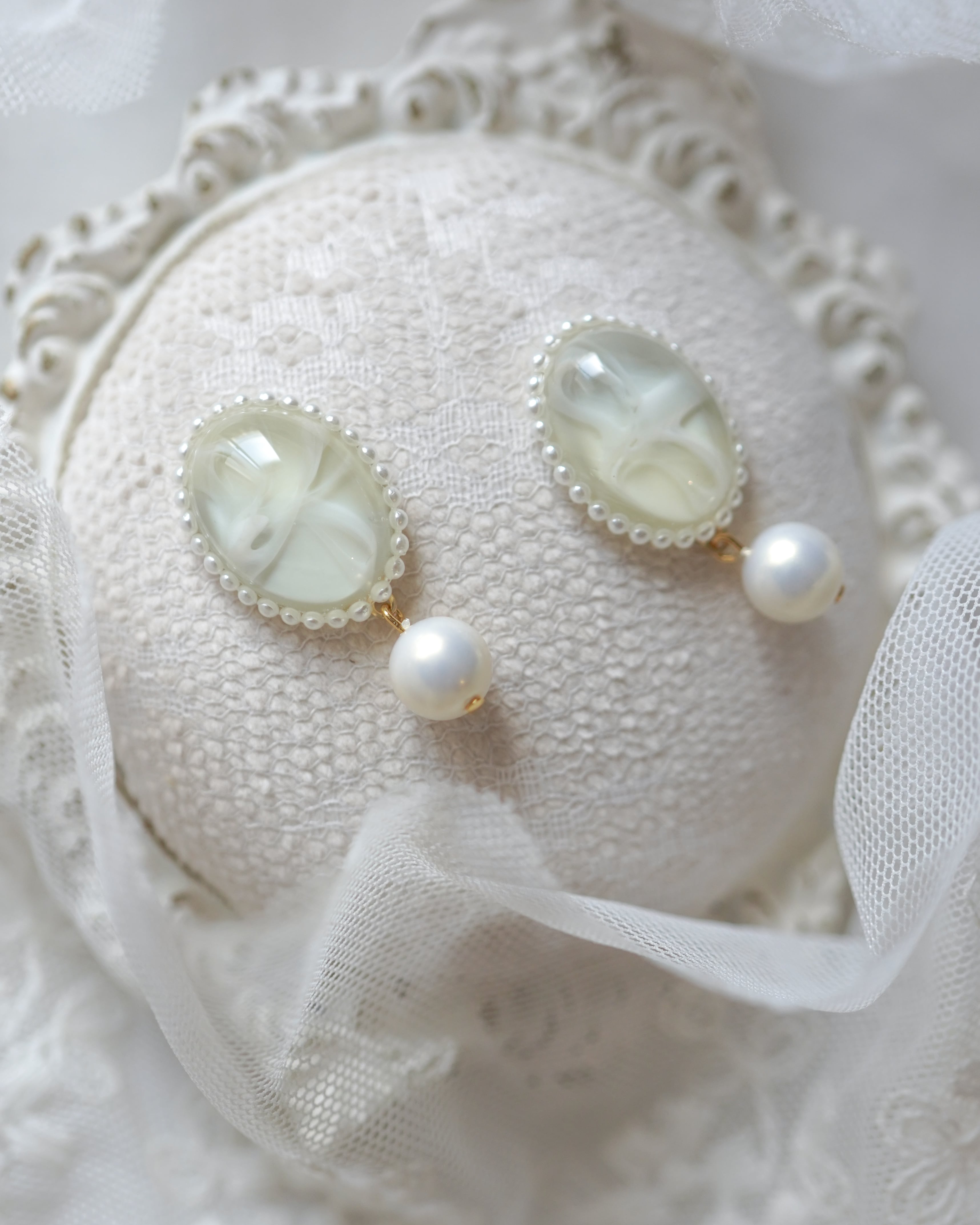 『 メロンパフェ 』耳飾り