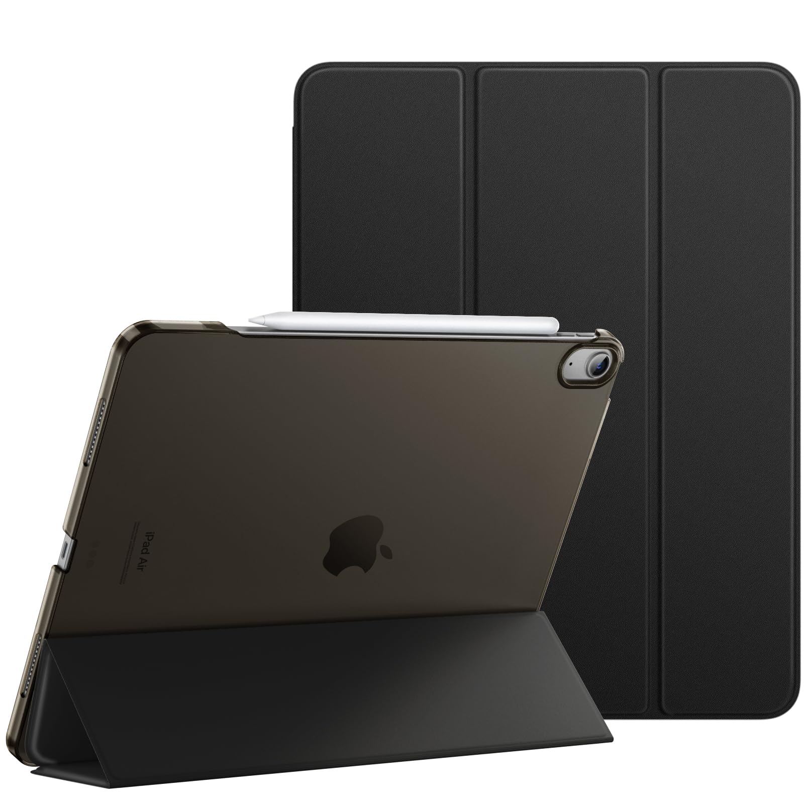 MoKo iPad Air 13インチ ケース (M4/M3/M2、 2026/2025/2024)専用手帳型カバー Black