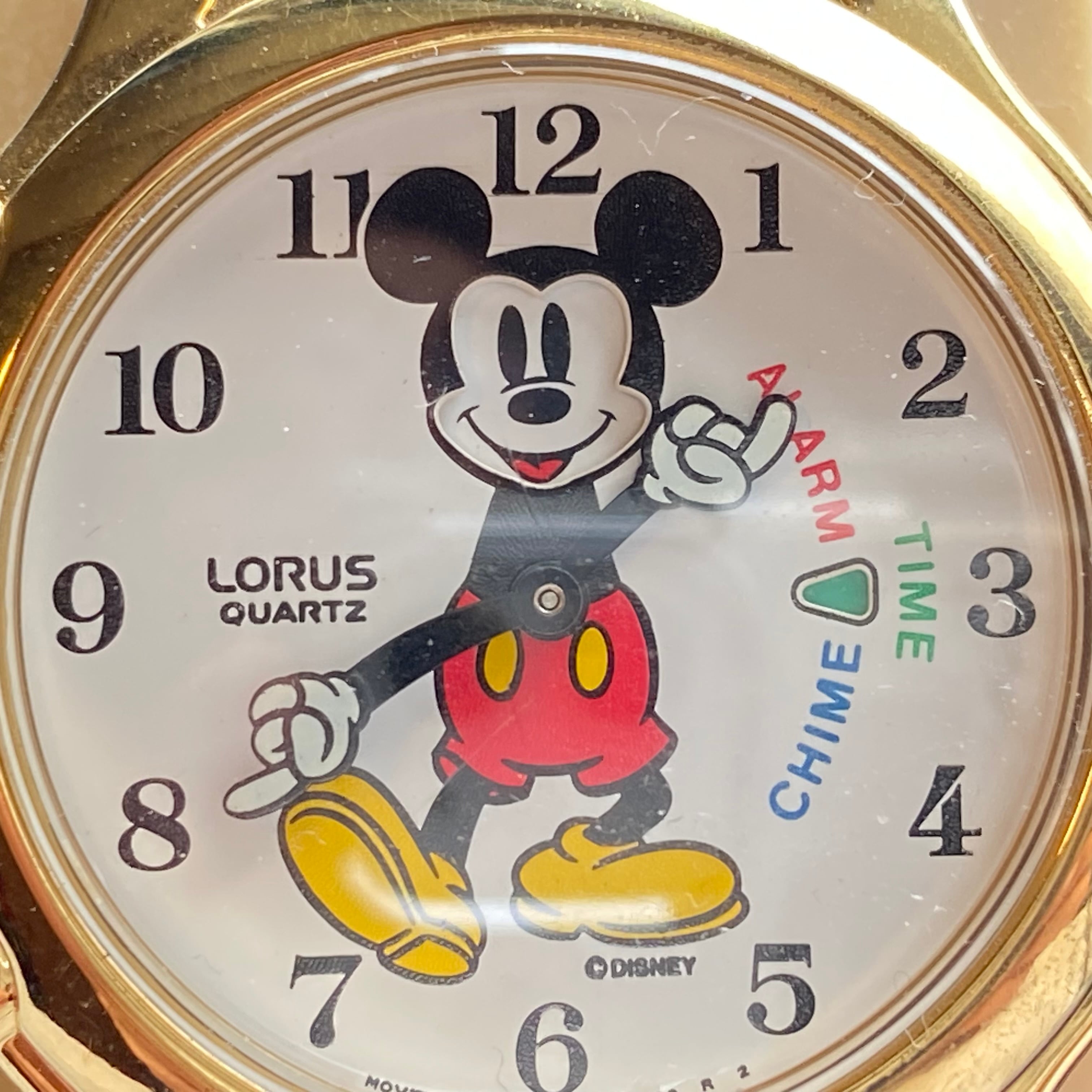 希少LORUS ミッキーマウス 腕時計 アラームチャイム クォーツ 1990年代