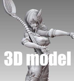 『StrawbberyDemon / 阿』　STL file for 3D printing