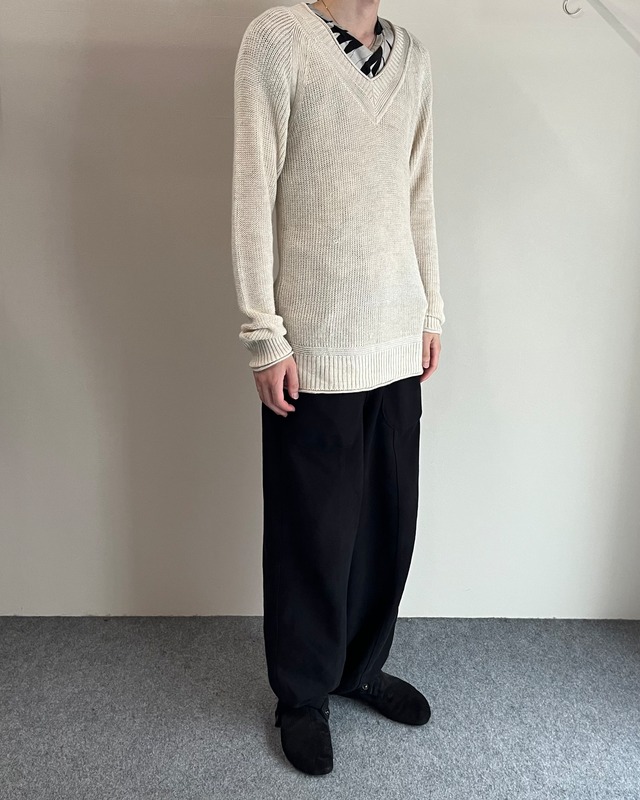 【wjk】v-neck tight knit