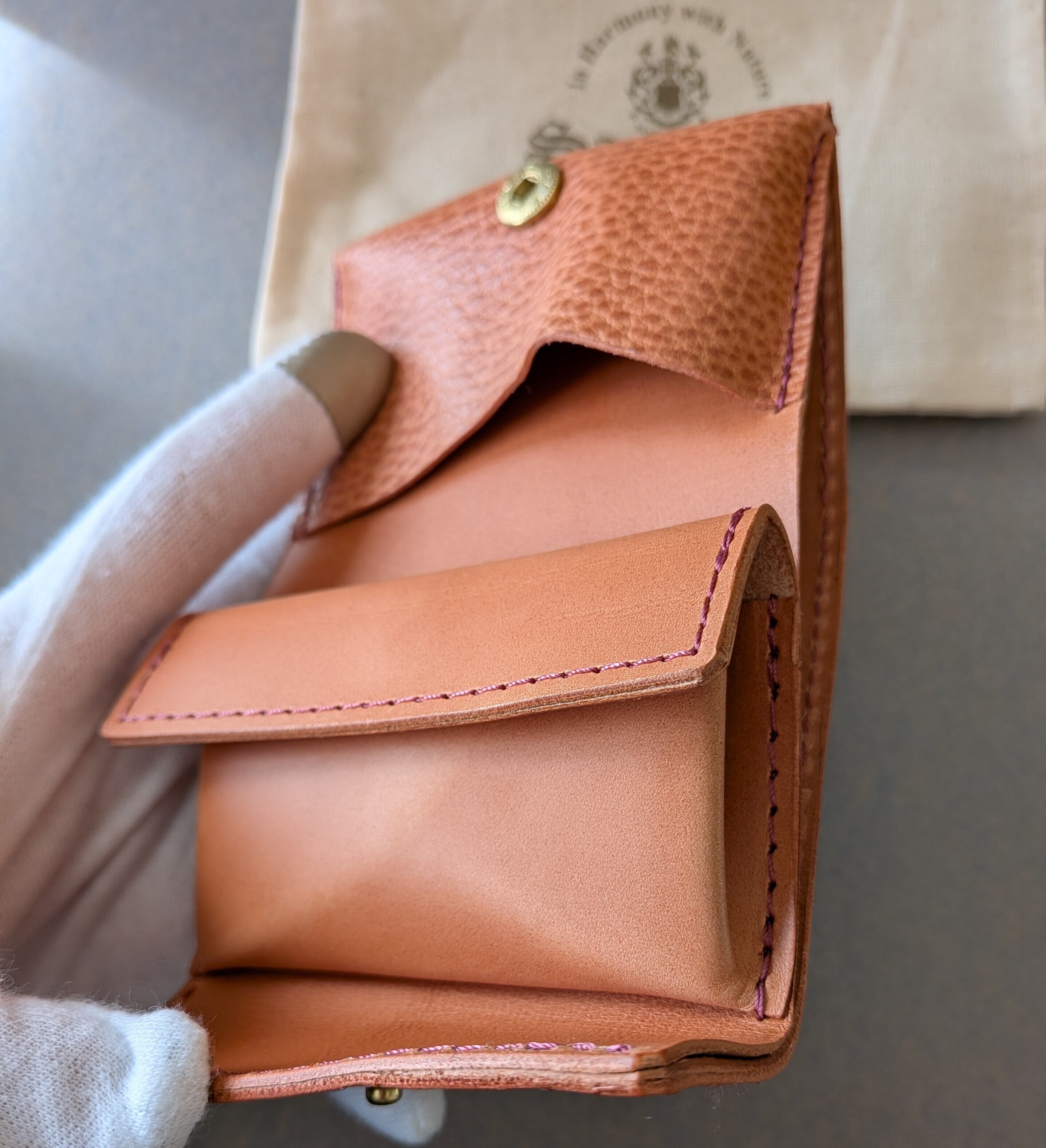 saranam ］サラナン / トリニティーミニ財布 / Dollaro Leather