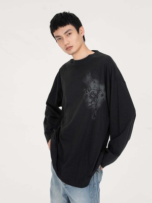 【26SS】Feng Chen Wang フェンチェンワン / Spray painted plants dye tee / Tシャツ