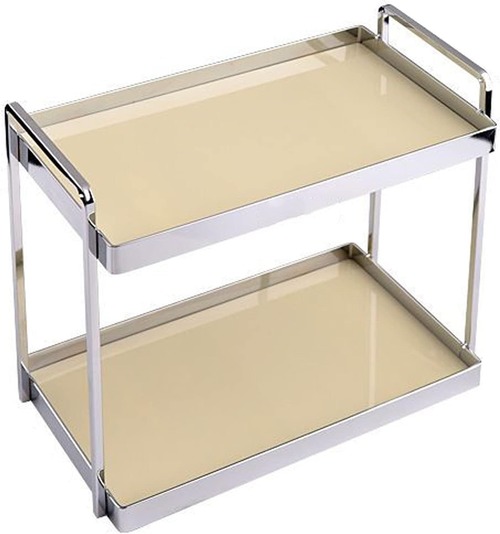 シンプル モダン アクリル バスルーム カウンタートップ 収納棚 オフィス用品 デスク オーガナイザー 多機能 ホームデコレーション ディスプレイ ラック 白 黒 ステンレス