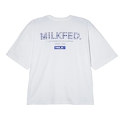 【MILKFED. 】CHECKERED LOGO WIDE S/S TEE【ミルクフェド】