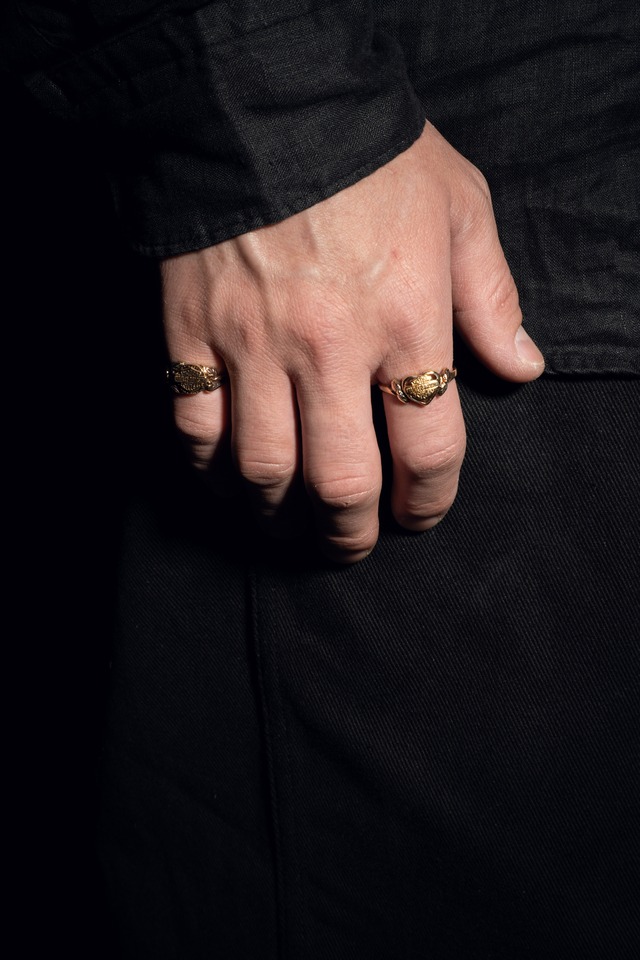 Official Harley Davidson Vintage Gold Heart Ring