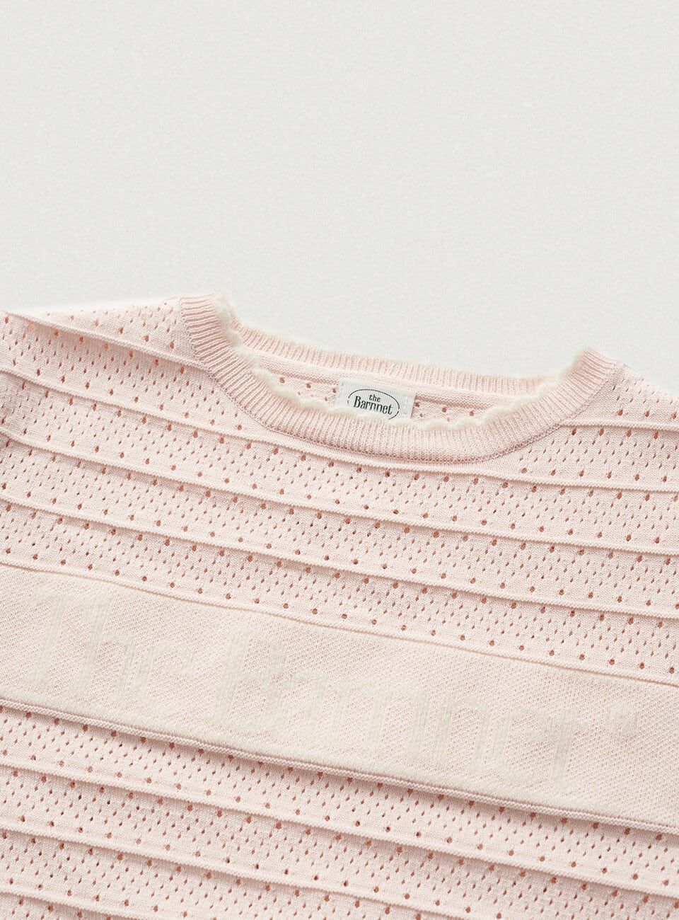 The Barnnet] Helen Logo Jacquard Knit Top_Pink 正規品 韓国ブランド