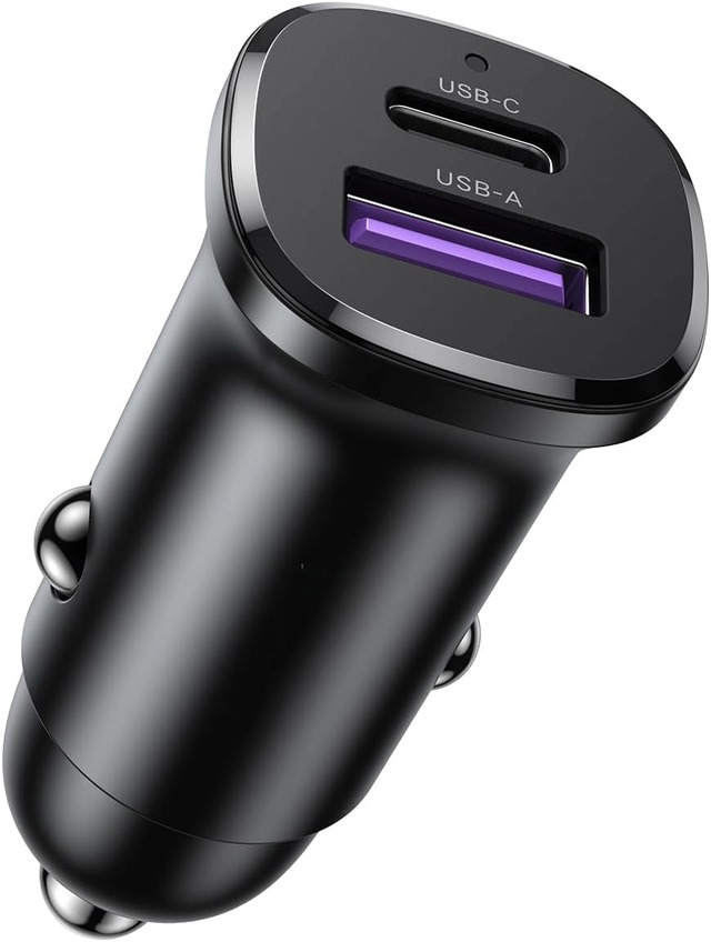 小型カーチャージャー 2ポート【PD30W+SCP22.5W 急速充電】