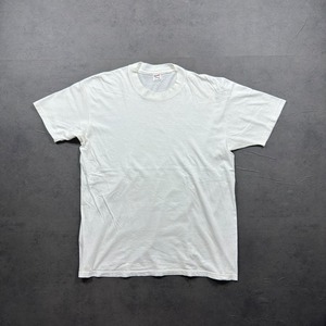 80s Hanes solid TEE white XL 古着