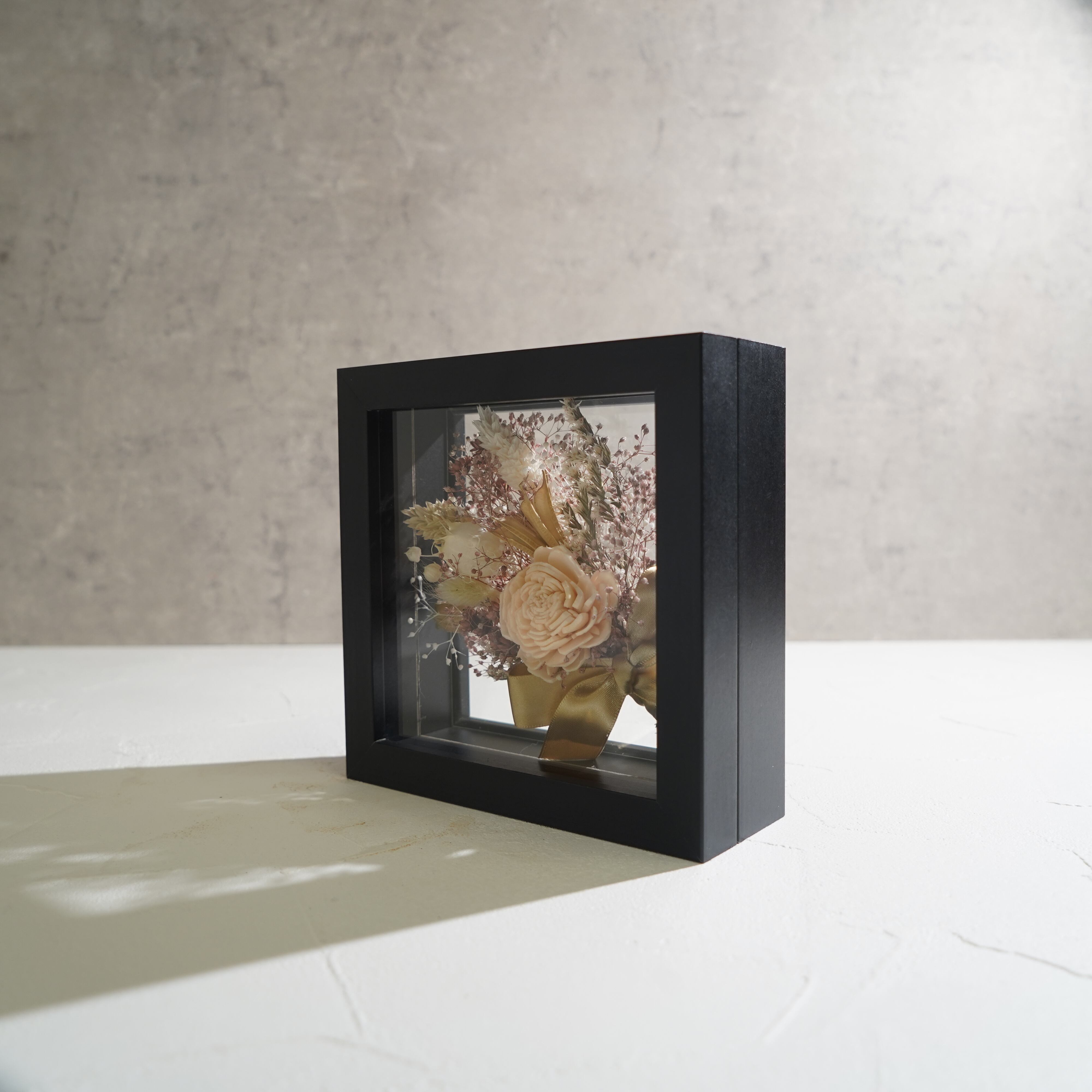 【ナチュラル】フレームフラワー Mサイズ 花束タイプ FM-48≪限定1点≫