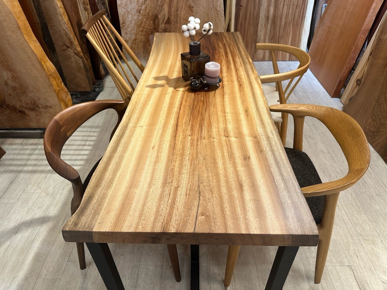 OUTLET】楠（クス）_1680×600−640×50_新宿店_テーブル天板/一枚板