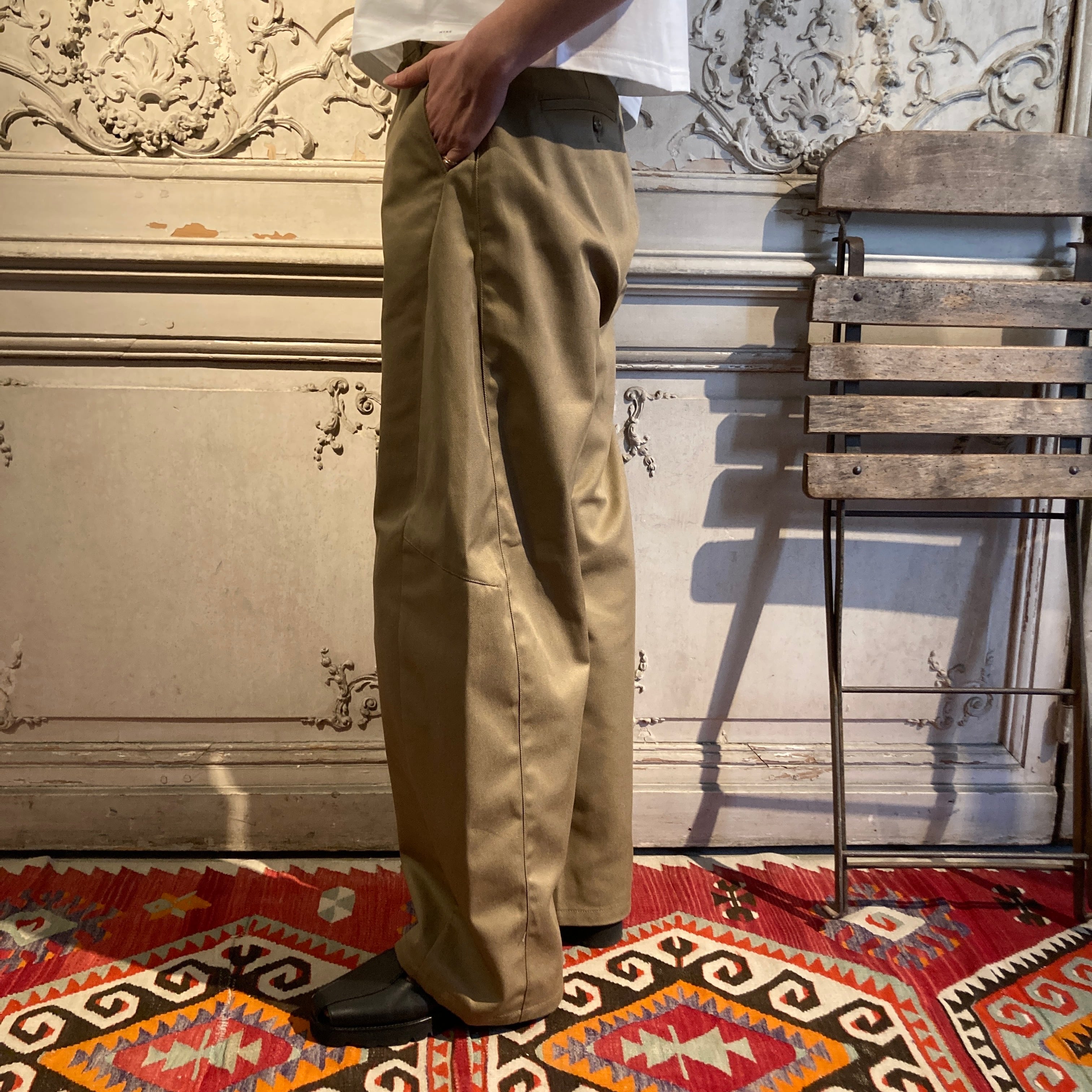 HYKE【ハイク】 T/C BARREL-LEG WORK PANTS (13394) | glamour online