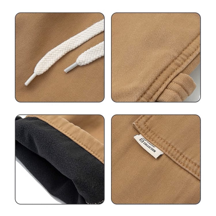 ★HERRINGBONE TWILL BASIC VELVET STRAIGHT PANTS　A0882