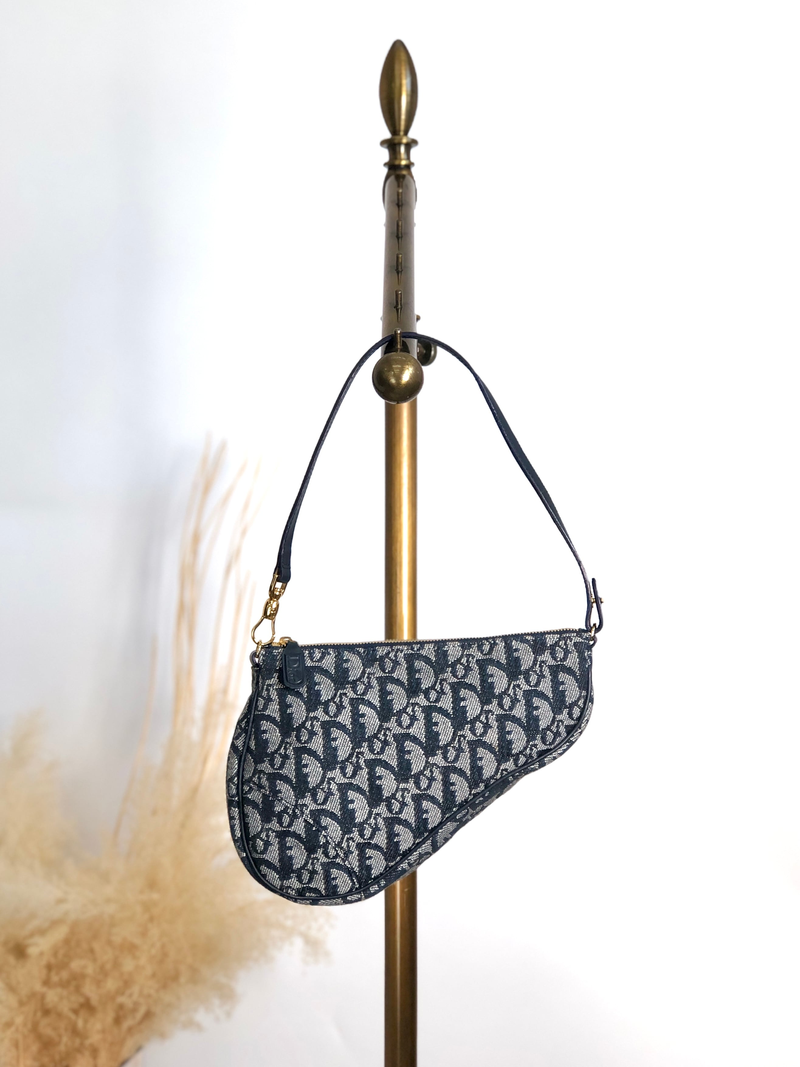 Dior アクセサリーポーチ サドルバッグ 刺繍 ディオール ヴィンテージ 金魚 Christian Dior クリスチャン ディオール トロッター ハンドバッグ