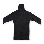 オールド ビームス BEAMS タートルネック リブ ウールニットセーター サイズ L /メンズ/チャコールグレー