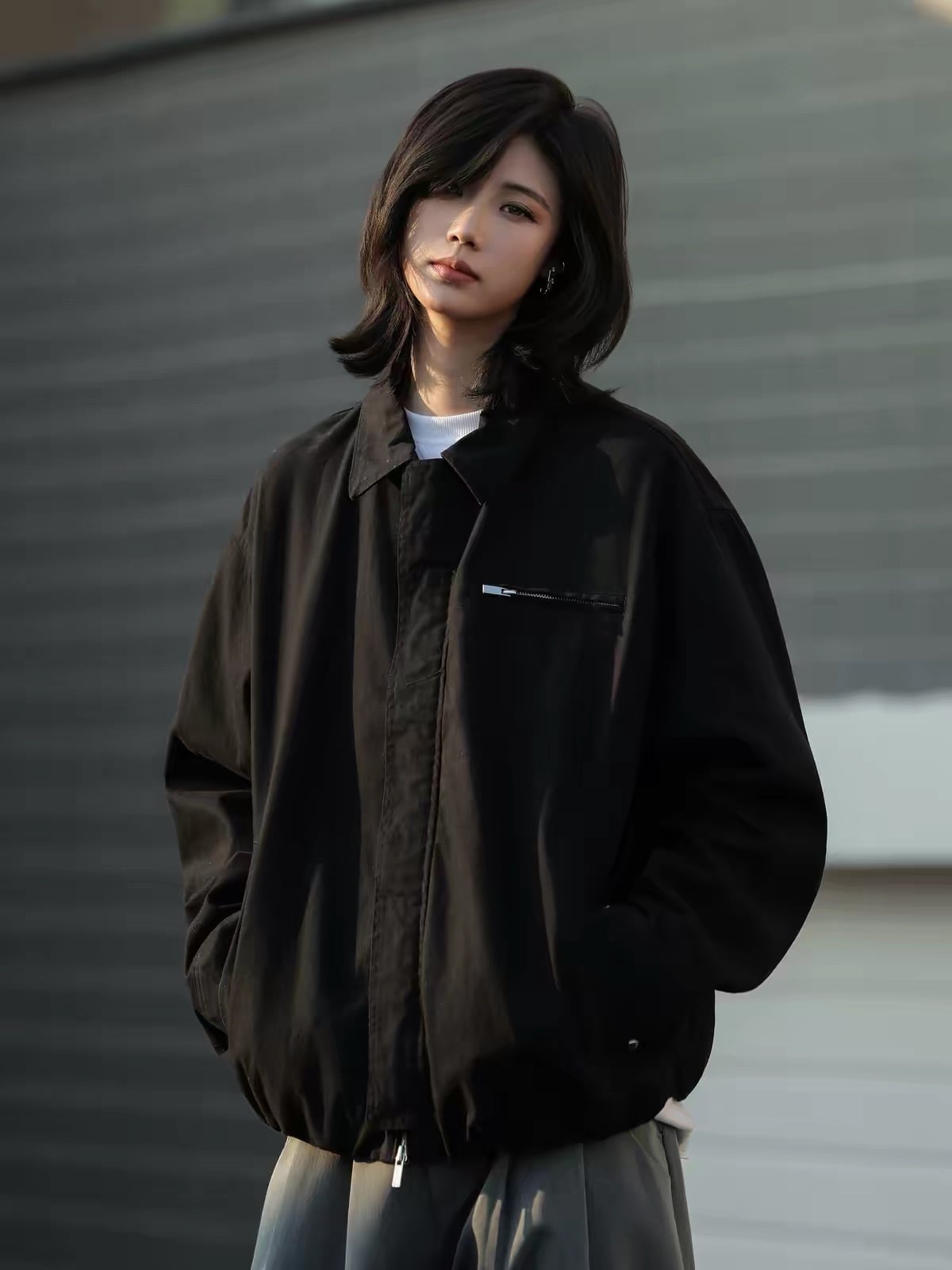 ジップポケットルーズジャケット / ZIP POCKET LOOSE JACKET