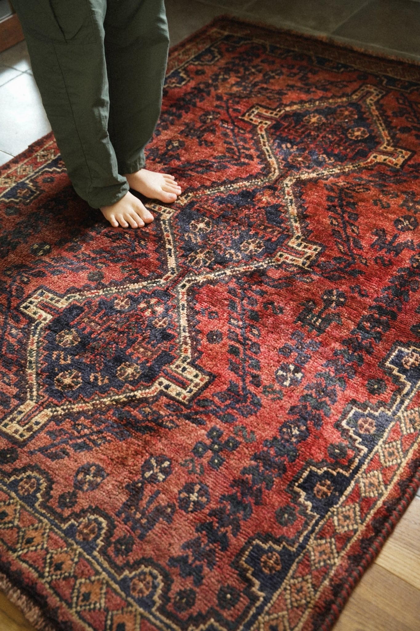 1521-Vintage Qashqai rug