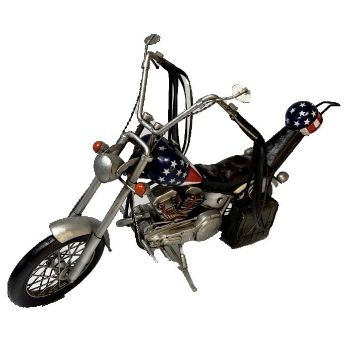 ブリキ ヴィンテージバイク ハーレー JAYLAND 星条旗 ブリキ ヴィンテージバイク ハーレー JAYLAND 星条旗