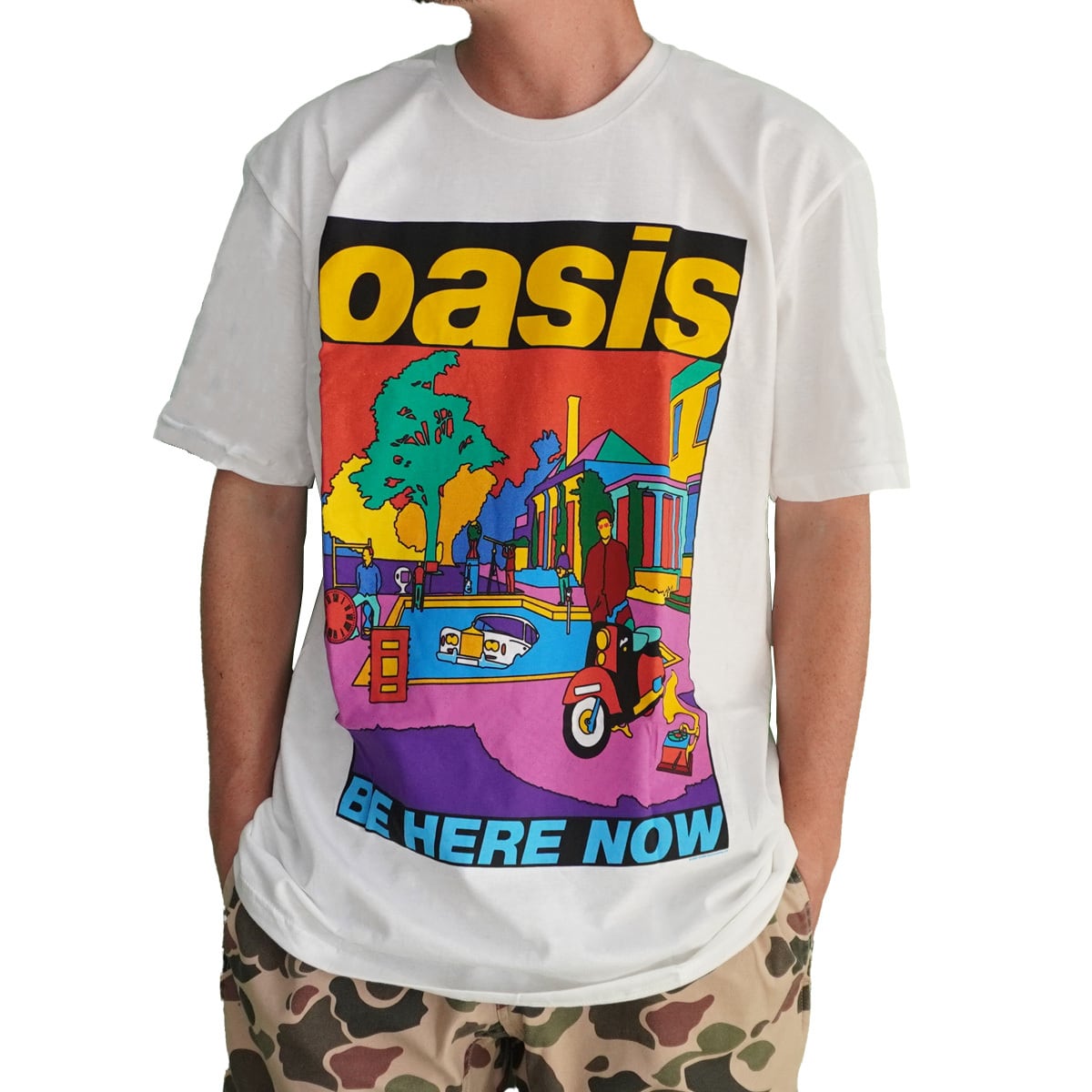 MUSIC TEE ミュージック ティー オアシス BE HERE NOW Tシャツ メンズ
