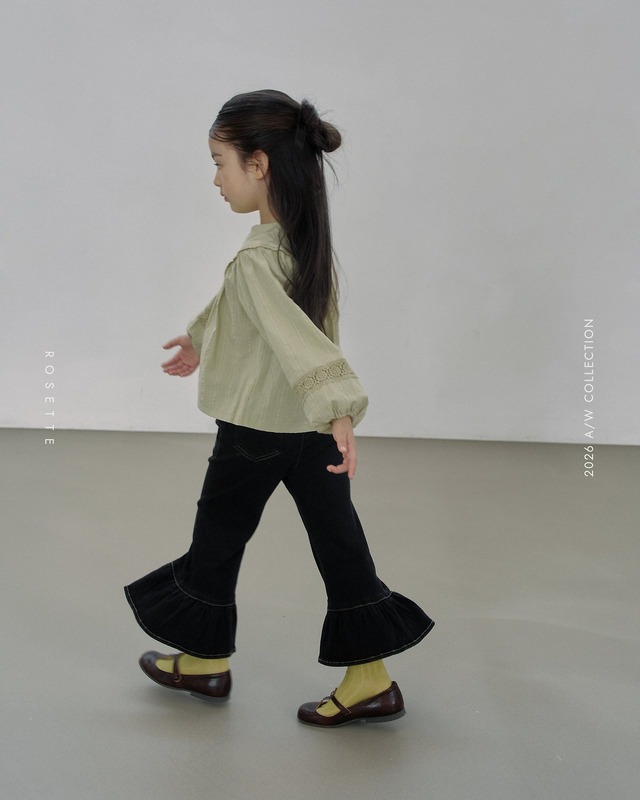 【取寄】rosette｜reina frill pants｜レイナフリルパンツ｜XS-JS｜kids｜26 autumn