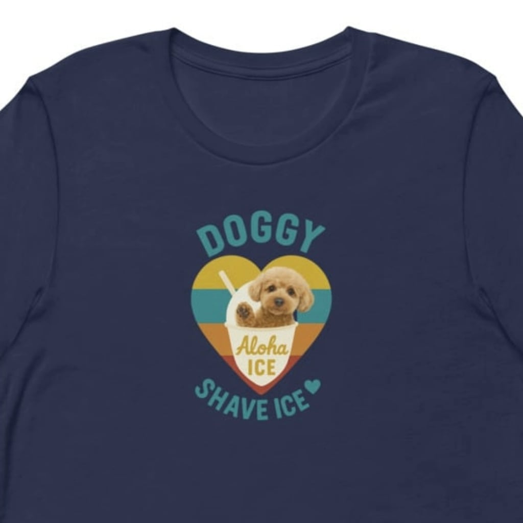 シェイブアイストイプードル レディース半袖TシャツDA0011