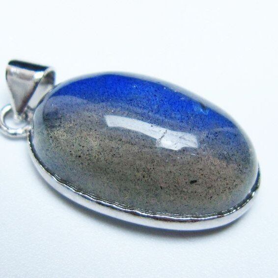 ラブラドライト ペンダント 一点物 メール便可 [M便 1/20] 112-11762